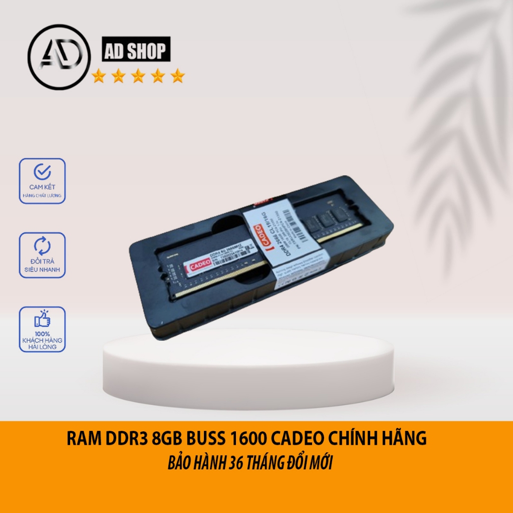 RAM PC CADEO 8Gb DDR3 Bus 1600Mhz Mới 100% bảo hành 3 năm | Shopee Việt Nam