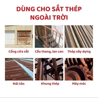 Keo Sơn Chống Han Gỉ, Gỉ Sét, Chống Cháy ECP Lazenta 600ml - Bảo Vệ Mọi Bề Mặt Lên Tới 10 Năm, An Toàn Không Độc Hại