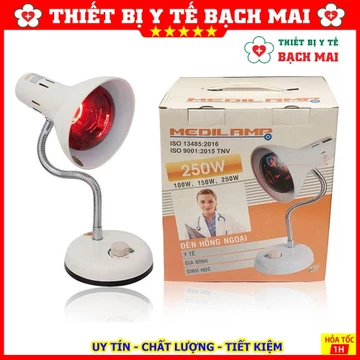 Đèn Hồng Ngoại Trị Đau Nhức , Sưởi Ấm, Trị Tắc Tia Sữa, Massage - Đèn Hồng Ngoại Bayoka [Đã Có Bóng 250w]