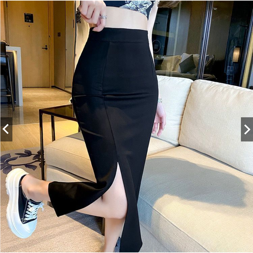 Chân Váy Bút Chì Sẻ Đùi 80cm SHOPNGOCTRANG19 Chất Liệu UMI Co Dãn