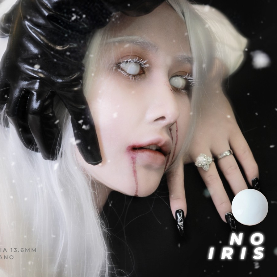 Lens Cosplay 💥HÀNG CAO CẤP💥 Kính áp tròng hoá trang Halloween nhiều mẫu, tròng trắng/đỏ hottrend