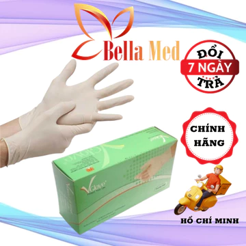 găng tay y tế không bột và có bột hộp, găng tay trắng y tế, găng tay đen đủ size - ful hộp 100 cái