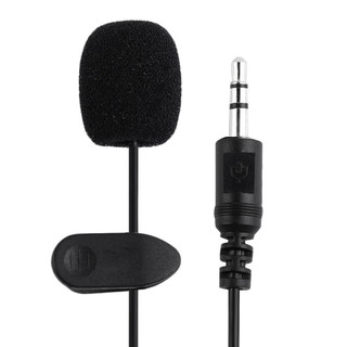 Micro Mini Kẹp Áo Jack 3.5mm Dài 1.5m, dùng cho loa trợ giảng, ghi âm, điện thoại, máy tính, laptop