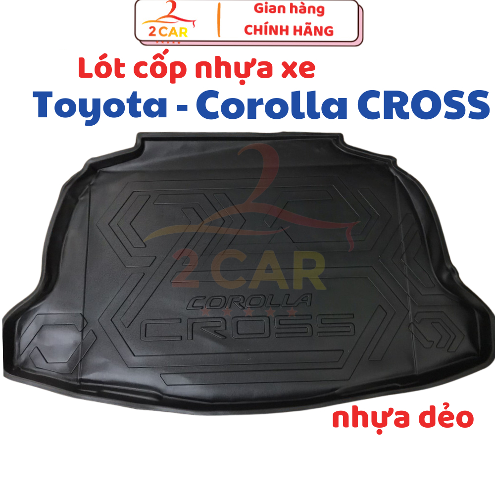 LÓT CỐP xe Toyota Corolla Cross 2020- 2024, 2025 chất liệu nhựa dẻo không mùi, không thấm nước, siêu bền