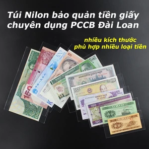 Túi Nilon đựng tiền giấy , phơi nilong OPP bảo quản tiền giấy PCCB Đài Loan, nhiều kích cỡ, 50 miếng/túi