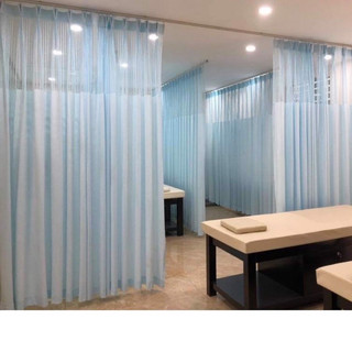 Rèm vải Y tế, rèm phòng khám Rộng 2m x cao 2.7 ( Rèm đã có độ nhún)