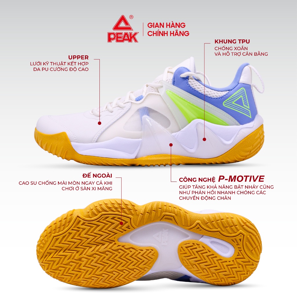 Ảnh Giày bóng rổ nam Outdoor PEAK Basketball Công nghệ P-motive E241511A 2