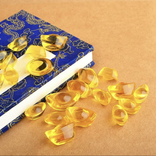 [HÀNG CHUẨN] [NHỀU SIZE] ComBo 10 Thỏi Vàng Kim Nguyên Bảo Thủy Tinh Citrine Size - Thỏi vàng phong thủy Thần Tài