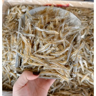 500gram Khô Cá Cơm Size Trung  Gói 500 Gram Hút Chân Không Làm Sạch Bụng, Cắt Đầu