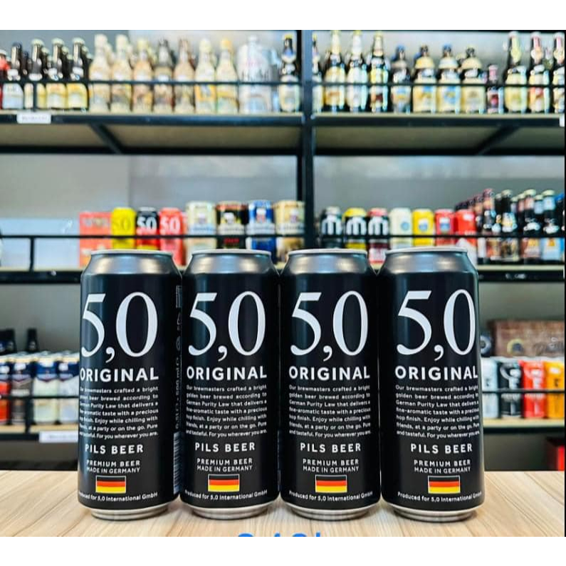 Bia 5,0 Original Pils - Bia lúa mạch pilsener nhập khẩu chính hãng từ ...