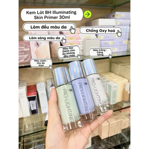 Kem lót cao cấp BH Pro Lighting giúp kiềm dầu, hiệu chỉnh màu da trước khi trang điểm.