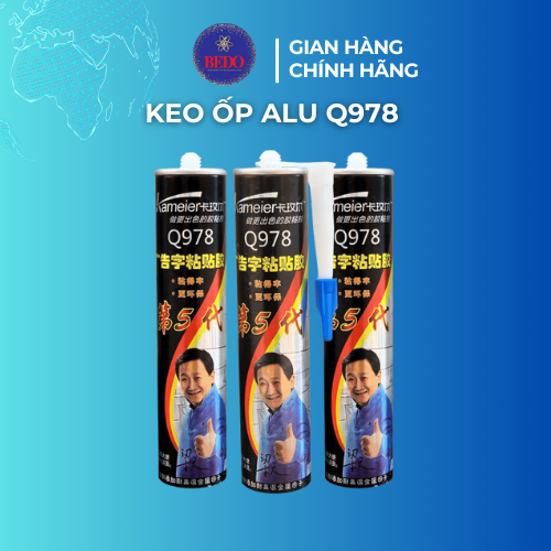 Keo Dán Alu BEDO Q978 300ml Trắng Trong Đàn Hồi Chống Bong Tróc Dán Alu Chuyên Dụng Bền Chắc
