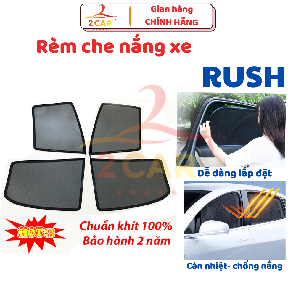 Rèm che nắng xe Toyota Rush 2018 - 2019- 2020-2021-2022-2023-2024 có nam châm cao cấp