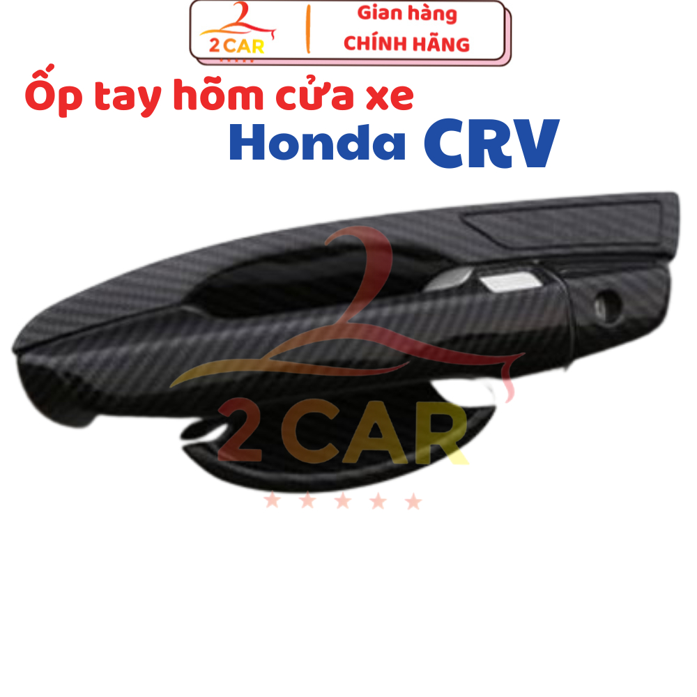 Ốp tay nắm, hõm cửa CARBON xe Honda CRV 2018- 2023, 2024 vân CACBON cao cấp