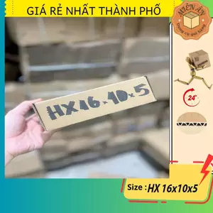 Hộp carton nắp gài - HX 16x10x5,hộp xếp giá rẻ đựng phụ kiện thời trang SET 5C