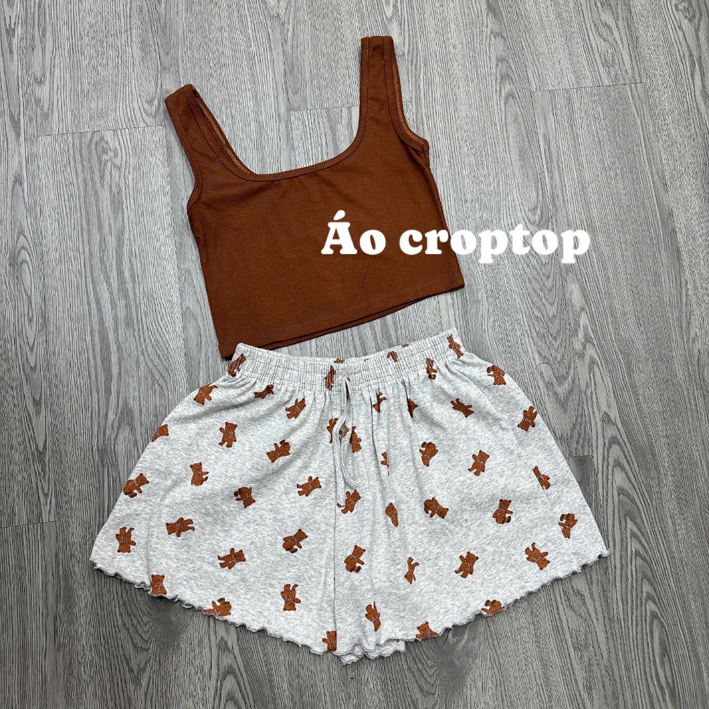97 ÁO CROPTOP NÂU