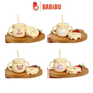 Cốc tập hút Coco Bear kiêm hũ đựng bánh ăn dặm cho bé