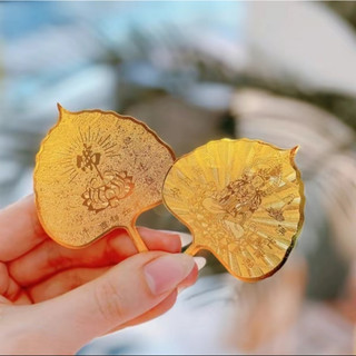 [LOẠI 1] LÁ BỒ ĐỀ MẠ VÀNG MAY MẮN, TÀI LỘC - để ví, ốp điện thoại, bằng kim loại