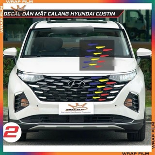 Decal phản quang dán mặt calang Custin