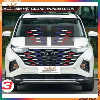 Decal phản quang dán mặt calang Custin