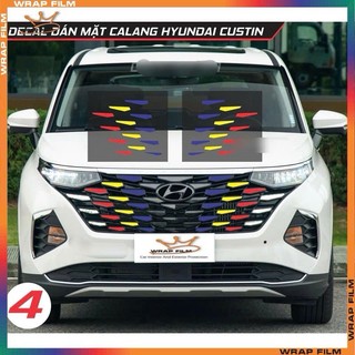 Decal phản quang dán mặt calang Custin