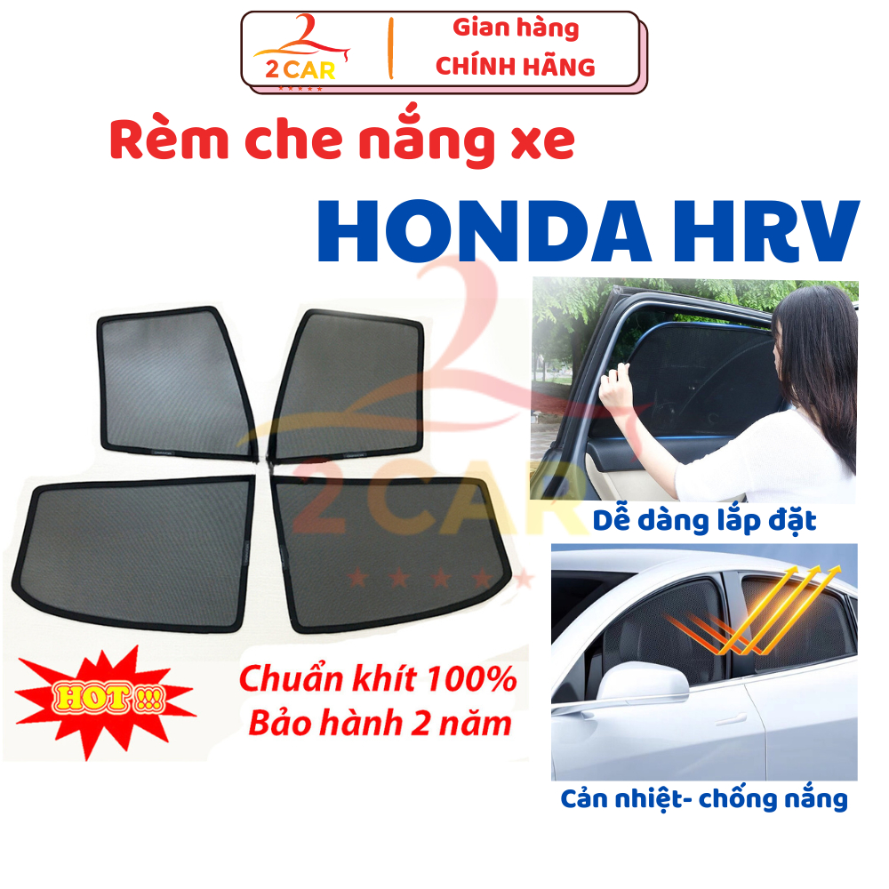 Rèm che nắng xe Honda HRV 2018 - 2026 có hút nam châm cao cấp