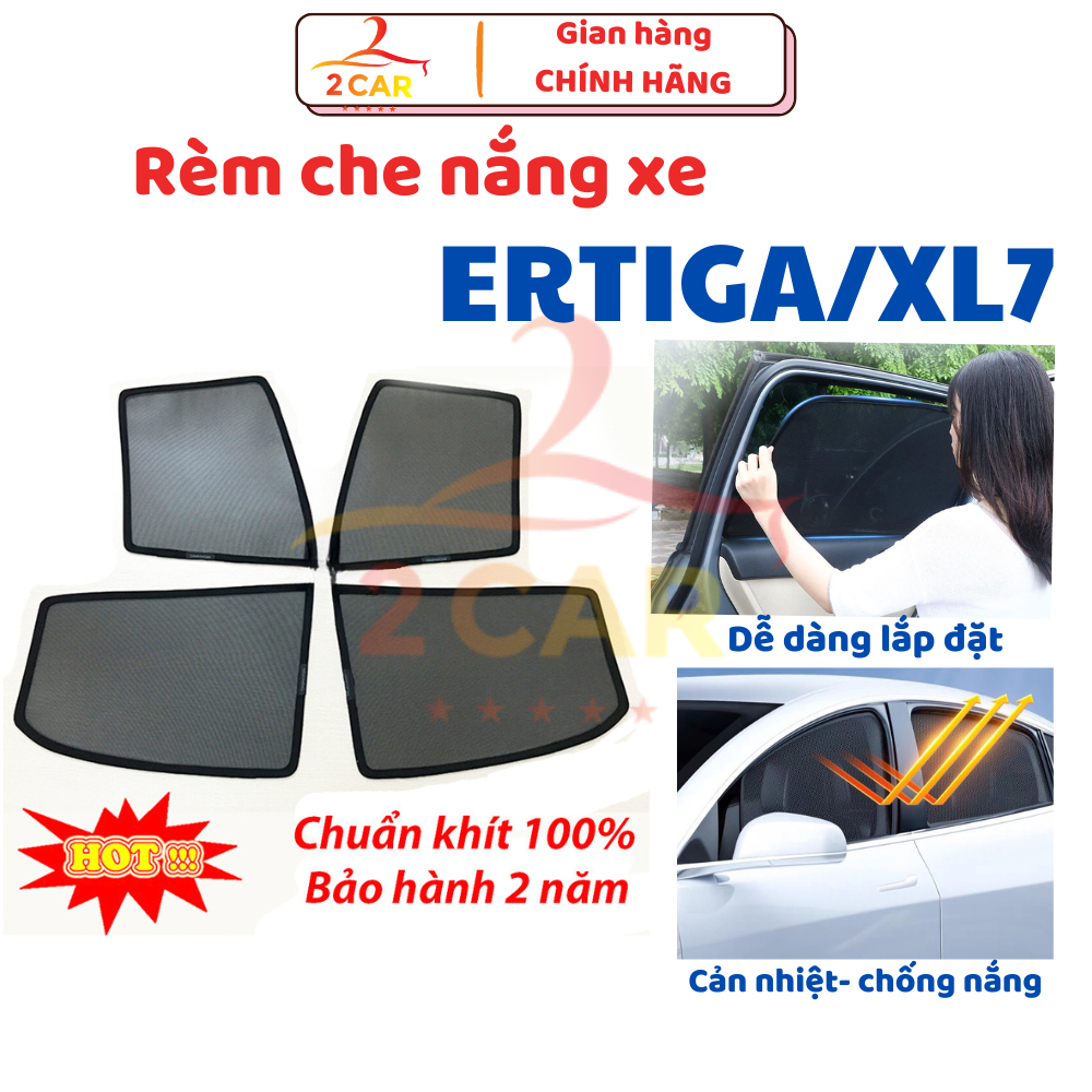 Rèm che nắng xe Suzuki XL7 / XL-7 / Ertiga 2019 - 2026 có hút nam châm cao cấp