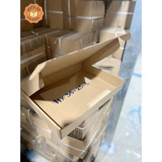 Combo 20 hộp xếp, size 35x25x5 cm - hộp carton nắp gài, giấy 2 nâu 1 xeo, sóng E cứng cáp