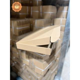 Combo 20 hộp xếp, size 35x25x5 cm - hộp carton nắp gài, giấy 2 nâu 1 xeo, sóng E cứng cáp
