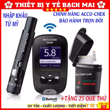 [ChÍNH HÃNG] Máy Đo Đường Huyết Accu-Chek Guide - Sản Xuất Tại ẤN ĐỘ
