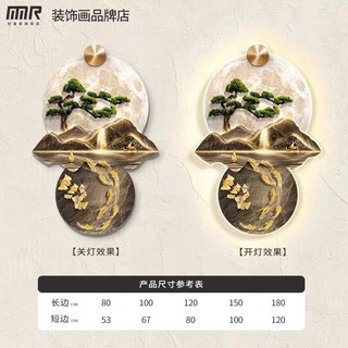(L1) Tranh treo tường non bộ và đàn cá đẹp sang trọng trang trí phòng khách, cửa hàng, hàng lang có đèn led,quà tặng đẹp