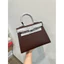 Túi chữ H Kelley dáng cao tag bạc size 25 bản 2 dây hàng QC cao cấp