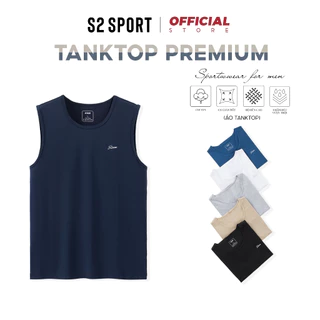 Áo ba lỗ nam cotton cao cấp S2 SPORT áo sát nách nam co giãn, thoáng mát, thấm hút tốt - STT02.1
