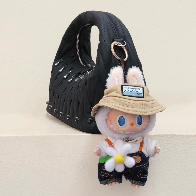 Túi xách nữ 𝐂𝐡𝐥𝐨𝐞 𝐛𝐚𝐠 Hérisson màu ĐEN chần bông KÈM NƠ THÁO RỜI ...