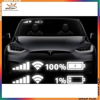Tem dán kính Cột wifi 100% pin phản quang 3M trắng, Decal trang trí ô tô phản quang chất lượng cao không để lại keo