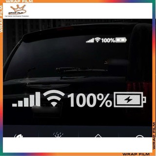 Tem dán kính Cột wifi 100% pin phản quang 3M trắng, Decal trang trí ô tô phản quang chất lượng cao không để lại keo