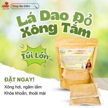 Lá Tắm Dân Tộc Dao Đỏ Túi Lọc - Lá Tắm Sau Sinh - Lá Xông Tắm Dao Đỏ Dân Tộc SaPa | Xông Hơi Phục Hồi Sức Khỏe, Ấm Người