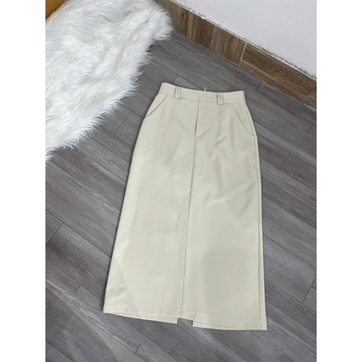 Chân váy midi bút chì HINSTORE chân váy chút chì form cơ bản xẻ sau có túi sườn kèm đai 310