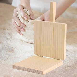 Dụng Cụ Ép Bột cán bánh Làm Bánh pizza bánh trung thu bánh bao gỗ sơn bóng kích thước 20.20 cm
