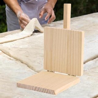 Dụng Cụ Ép Bột cán bánh Làm Bánh pizza bánh trung thu bánh bao gỗ sơn bóng kích thước 20.20 cm