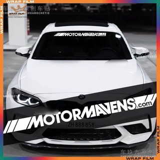 Tem dán kính lái ô tô chữ Motormavens ( Tặng gạt dán)