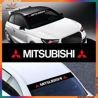 Tem dán trang trí chống nắng kính lái ô tô Mitsubishi ( Tặng gạt dán)