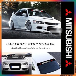 Tem dán trang trí chống nắng kính lái ô tô Mitsubishi ( Tặng gạt dán)