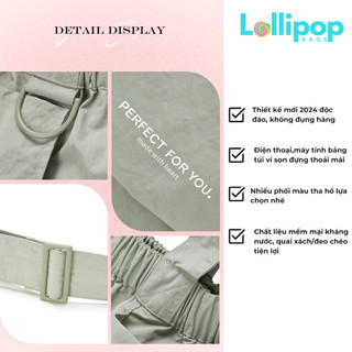 Túi Tote Đeo Chéo LOLLIPOP BAGS Túi Xách Nữ Vải Dễ Thương Style Hàn Quốc - Chất Liệu Vải Chống Nước Gấp Gọn Siêu Nhẹ