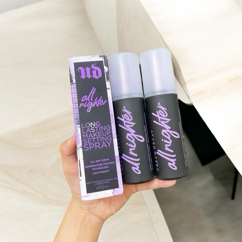 [Mẫu mới] Xịt Khóa Nền UB Decay All Nighter – Giữ Makeup Lâu, Chống Trôi – Lớp Sương Mịn, Không Loang Nền