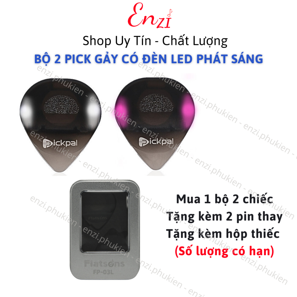 Miếng Pick phím gảy đèn led phát sáng cho đàn guitar acoustic classic ...