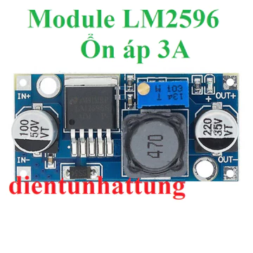 MODULE LM2596 + LED 7 ĐOẠN, MODULE ỔN ÁP DC-DC GIẢM ÁP 3A