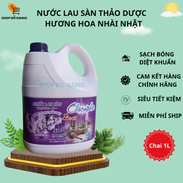 Nước Lau sàn thảo dược Chicaphe 3.6Kg hương Nhài Nhật, thơm ngát, diệt khuẩn, sạch - Shop Bố Daino