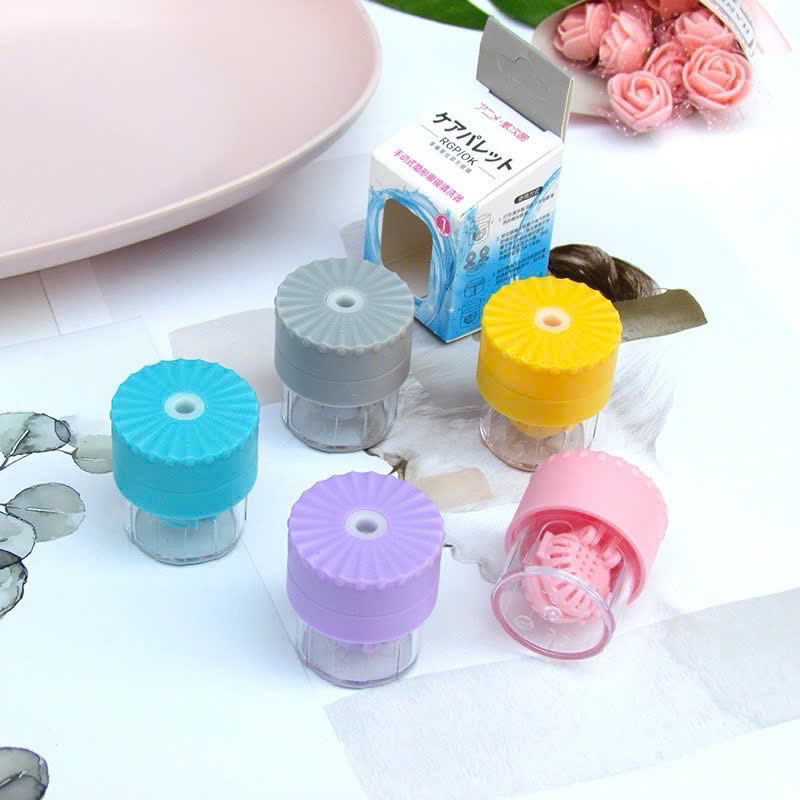 Máy rửa lens bằng tay 💥HÀNG CAO CẤP💥 Dụng cụ rửa kính áp tròng thủ công siêu nhanh, nhỏ gọn tiện lợi