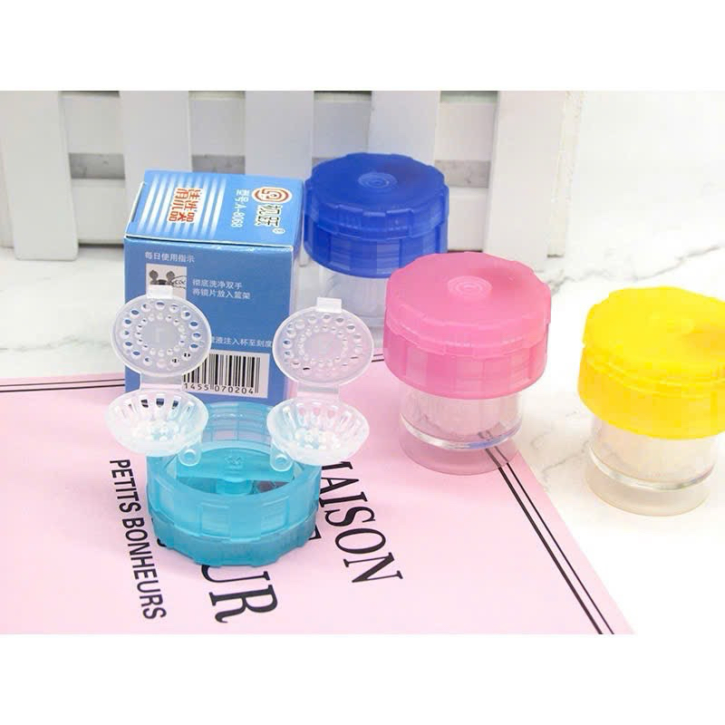 Máy rửa lens bằng tay 💥HÀNG CAO CẤP💥 Dụng cụ rửa kính áp tròng thủ công siêu nhanh, nhỏ gọn tiện lợi